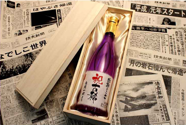 記念日の新聞がどこの位置に入っているか、開封時のサプライズ感概要