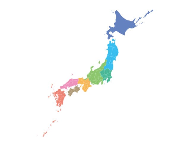 जापान का नक्शा