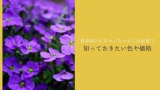 喜寿と紫の花