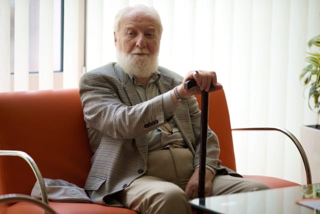 喜寿のお祝いの杖