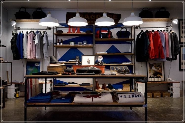 メンズ向けの洋服店