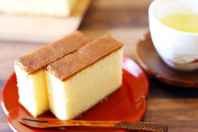 退職祝いにカステラ