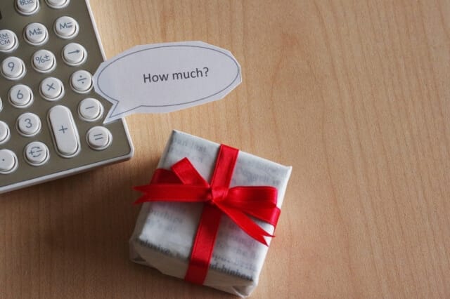 ギフトと電卓