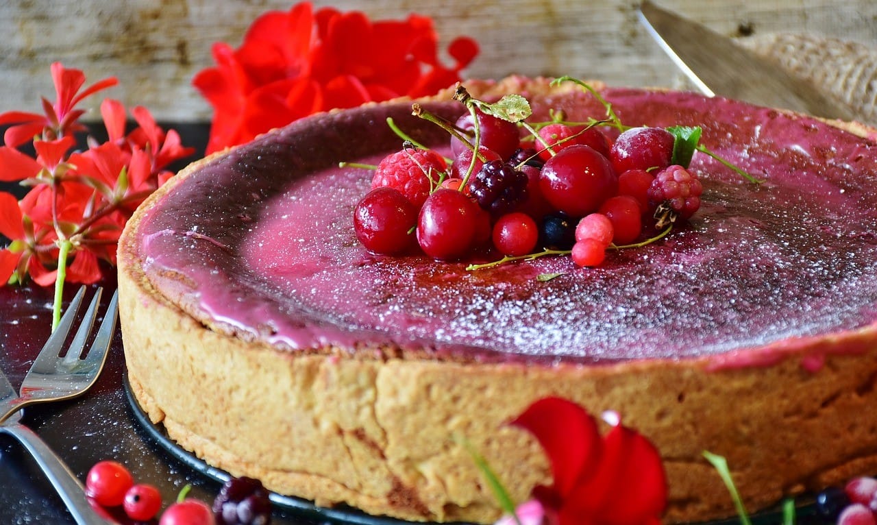 Tarte aux baies entière