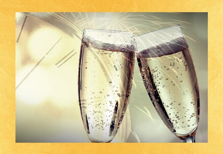 スパークリング日本酒で乾杯