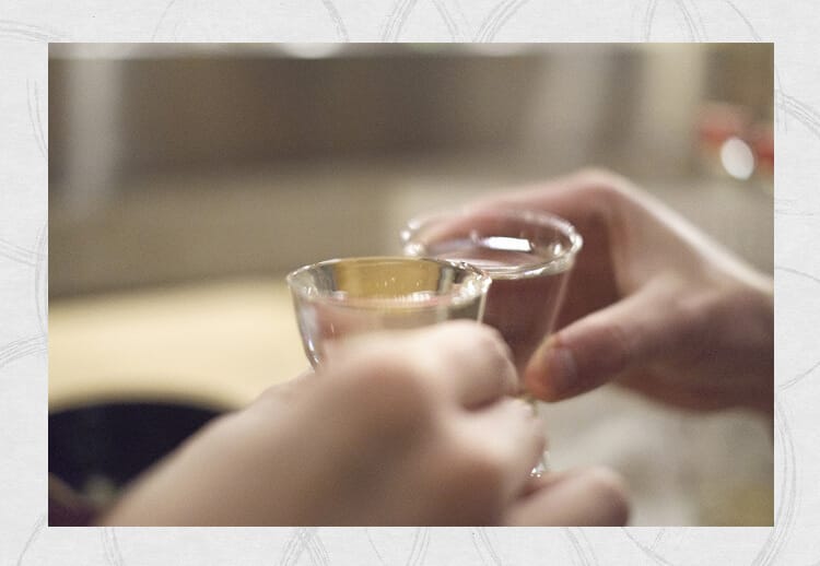 日本酒 乾杯
