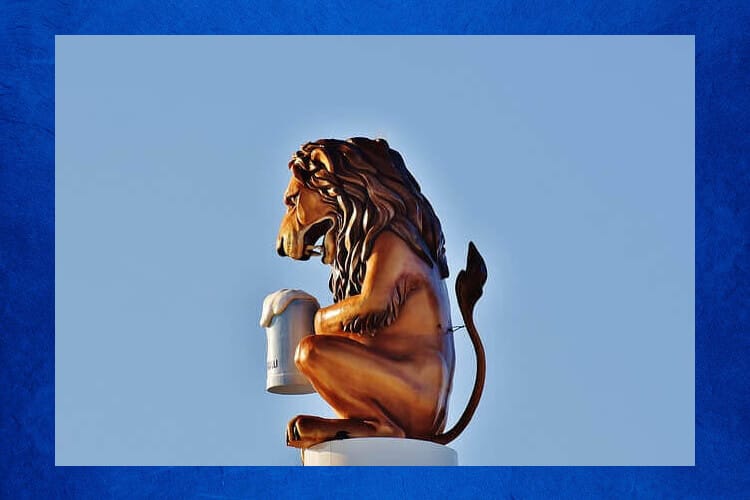 ライオン　ビール　シンボル