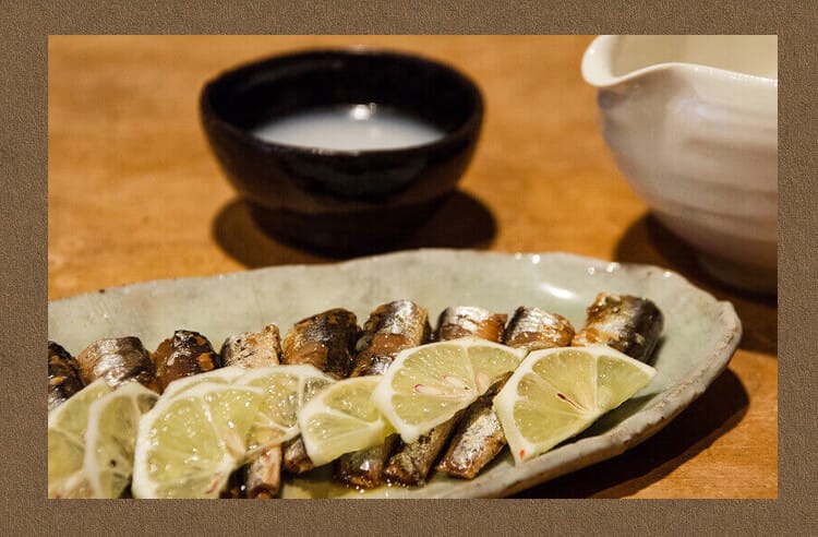 さんま料理と酒