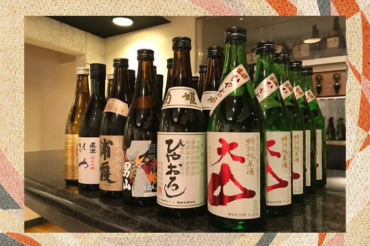 ひやおろしなどの沢山の日本酒