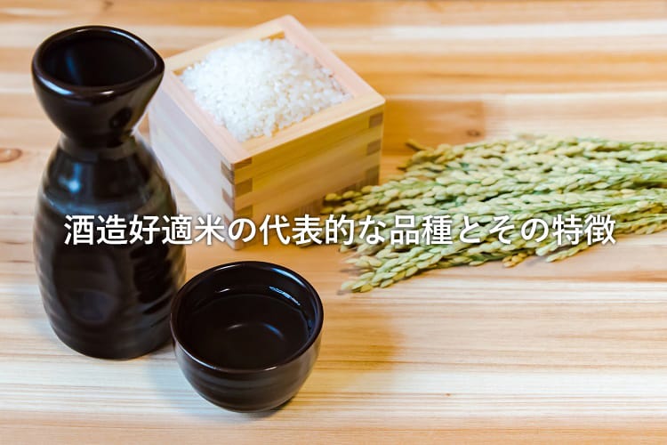 枡に入った米と徳利・おちょこと稲穂