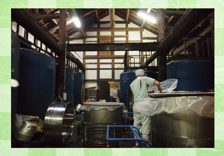 日本酒の醸造の様子